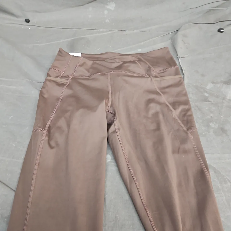 NEW BALANCE WOMEN'S BROWN LEGGINGS – SIZE L