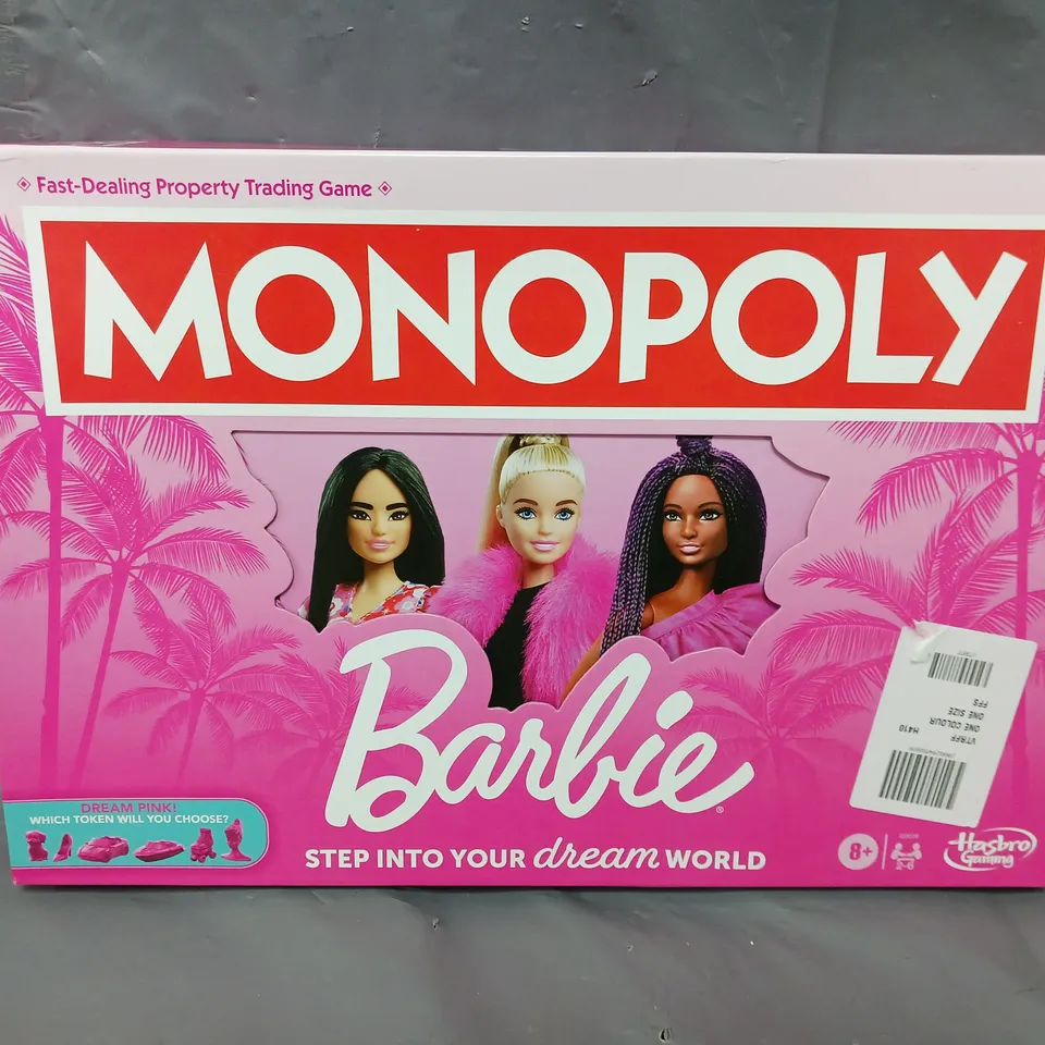 BOXED MONOPOLY BARBIE BOARD GAME  RRP £29.99