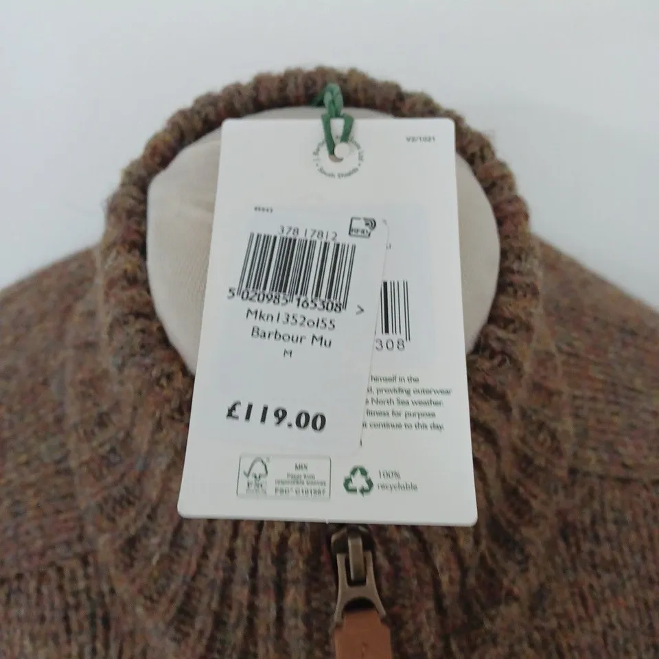 BARBOUR ZIPPED CARDIGAN SIZE M
