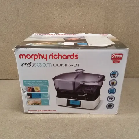 BOXED MORPHY RICHARDS COMPACT INTELLISTEAM FOOD STEAMER