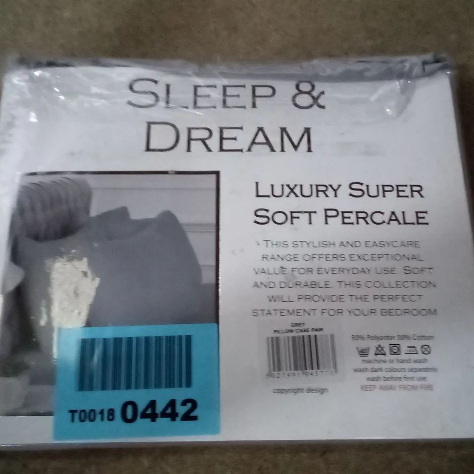 BAGGED HRISTOS COTTON BLEND PERCALE PILLOW 