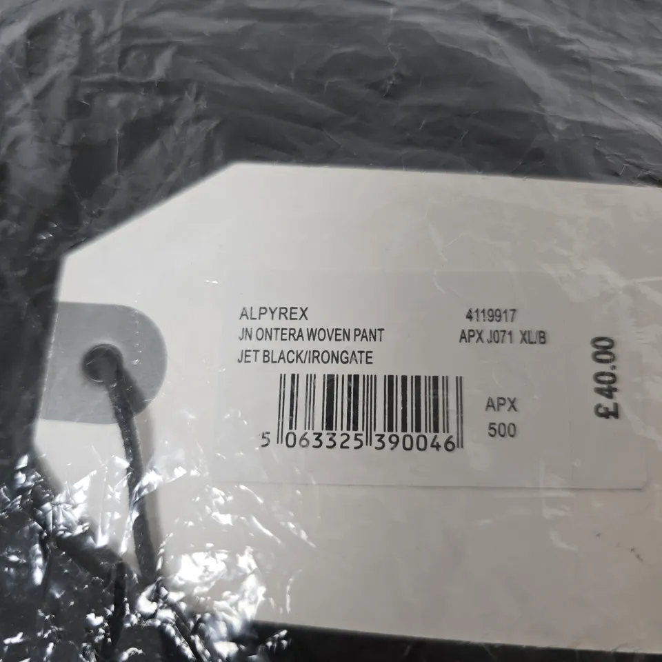ALPYREX JN ONTERA WOVEN PANT – JET BLACK/IRONGATE, XL