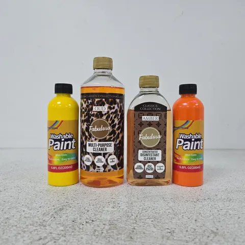APPROXIMATELY 10 ASSORTED HOUSEHOLD ITEMS TO INCLUDE WASHABLE PAINT, MULTI-PURPOSE CLEANER, ETC - COLLECTION ONLY