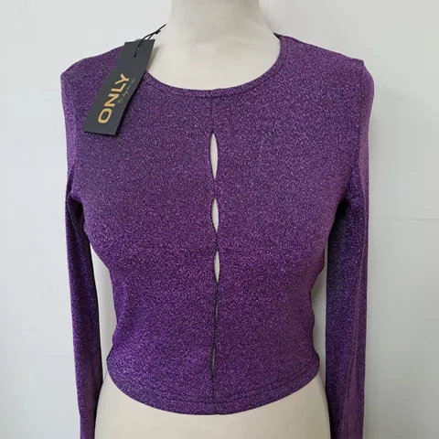 ONLY GLITTER TOP EU SIZE SMALL