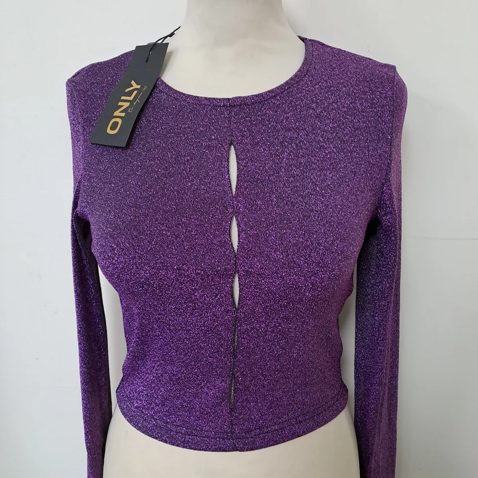 ONLY GLITTER TOP EU SIZE SMALL