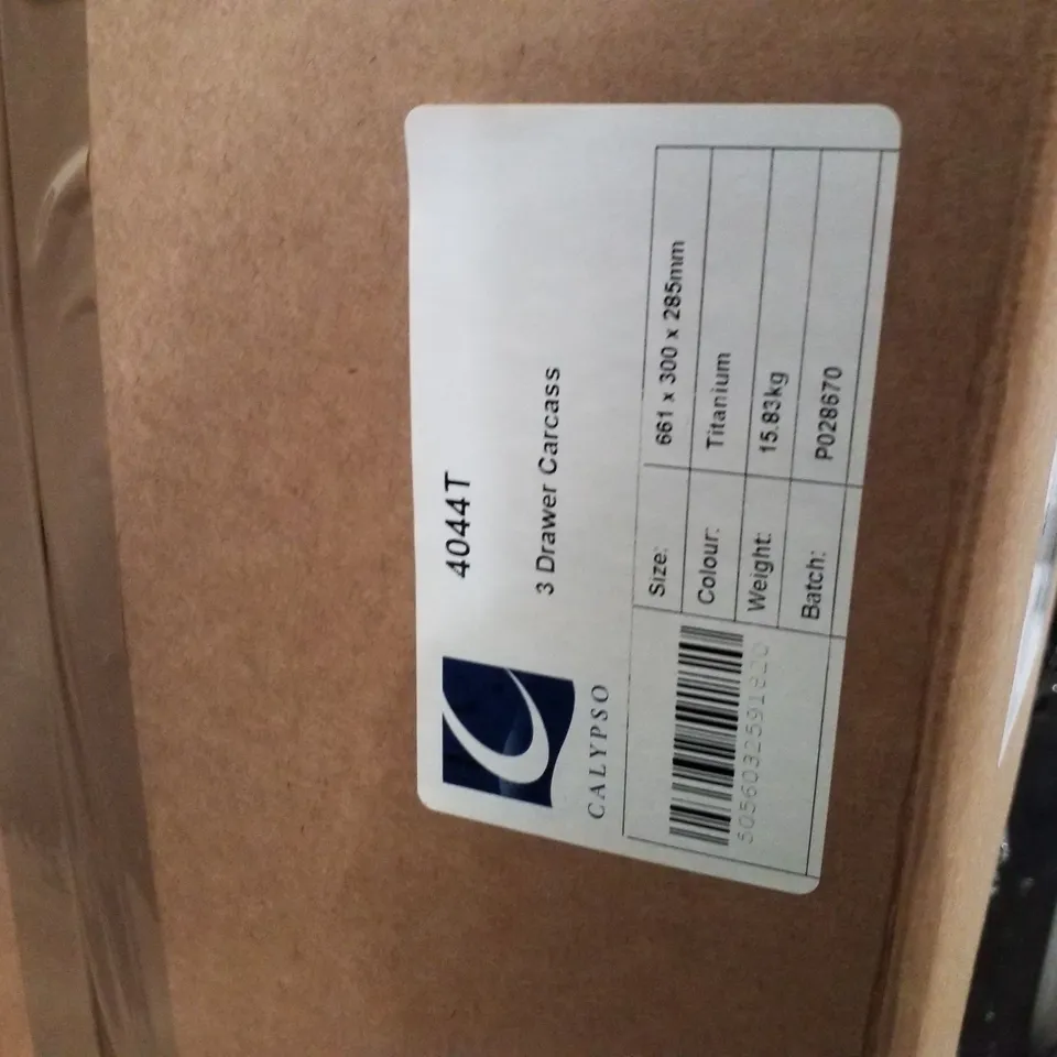 PALLET CONTAINING APPROXIMATELY 13 ASSORTED BRAND NEW CALYPSO BATHROOM CARCASSES