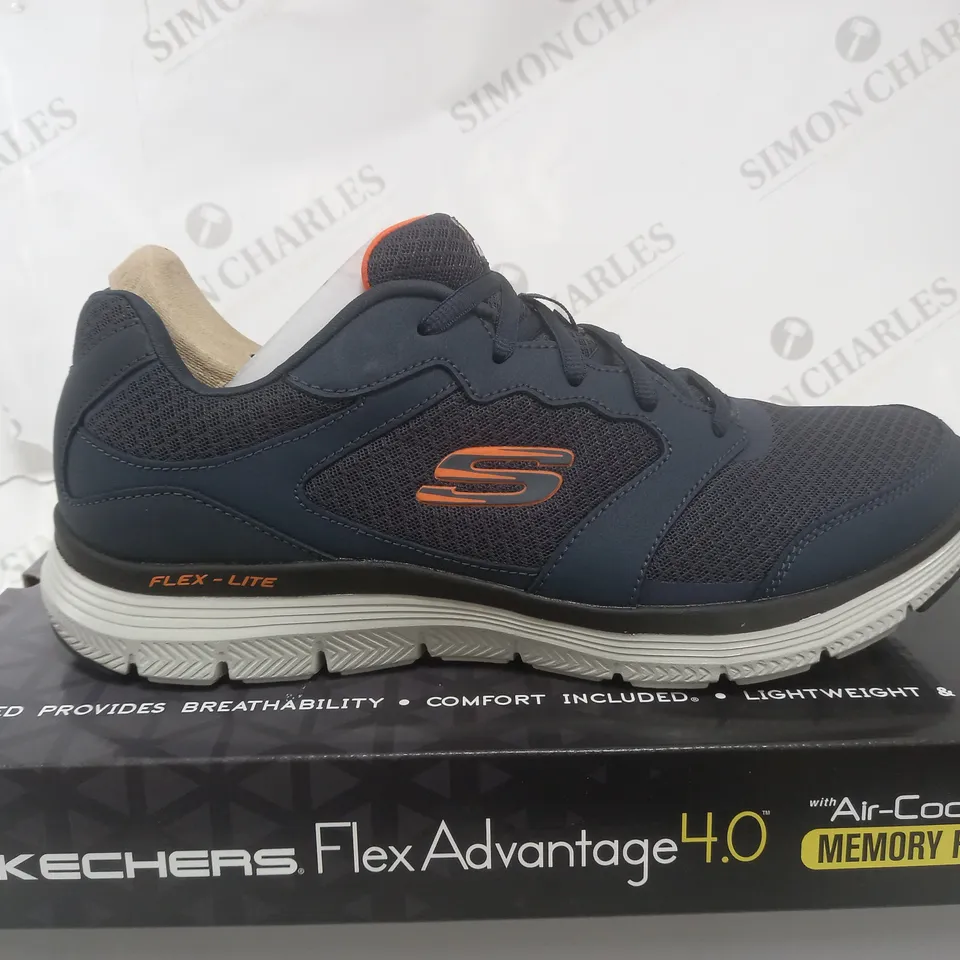 SKETCHERS MENS FLEX TRAINER NAVY SIZE 10UK (MENS)