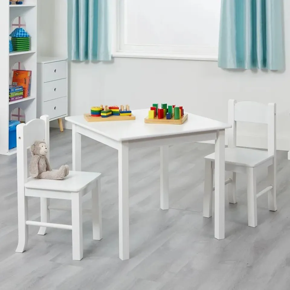 BOXED WHITE SOLID WOODEN - WOODGRAIN 
