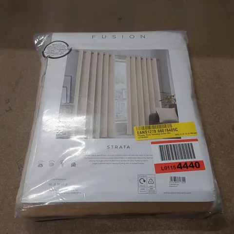 BAGGED POLYESTER ROOM DARKENING CURTAIN PAIR - 46 x 90"