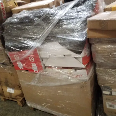 PALLET CONTAINING ASSORTED PRODUCTS INCLUDING DRESSING MIRROR & ELECTRIC THROW BLANKETS