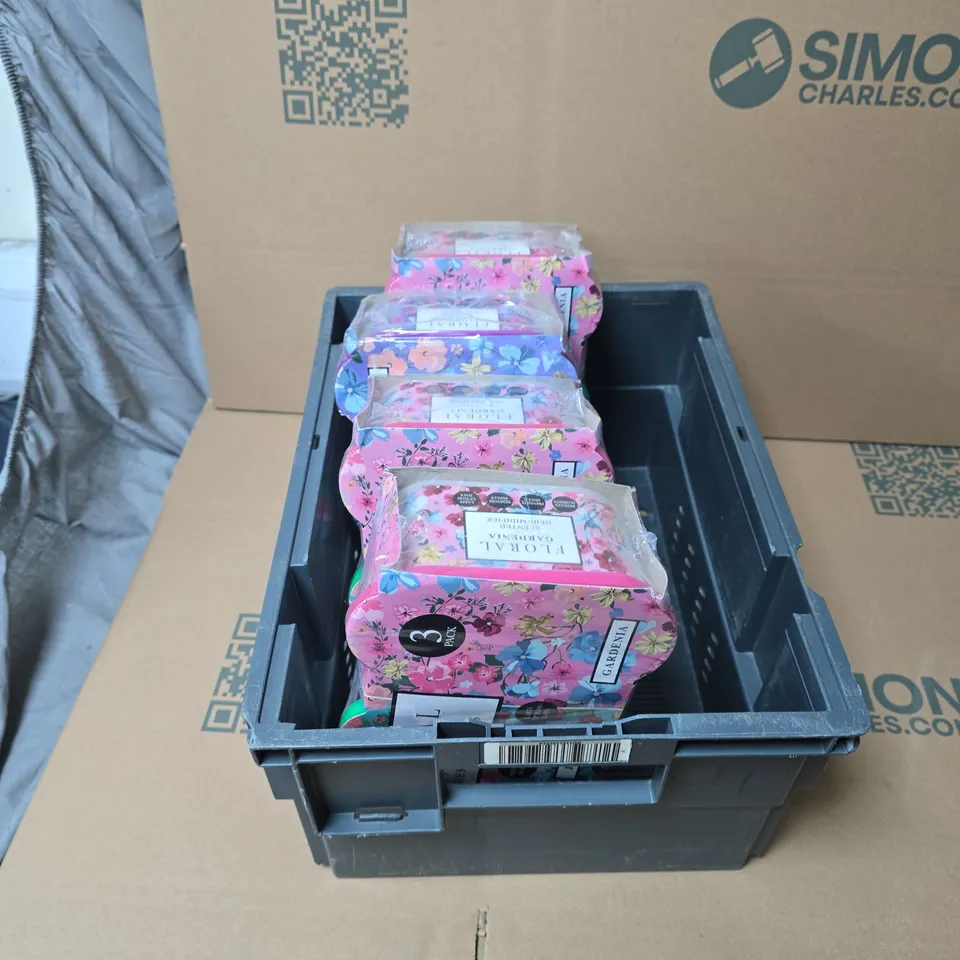 APPROXIMATELY 4 FLORAL SCENTED DEHUMIDIFIERS 3 PACK 