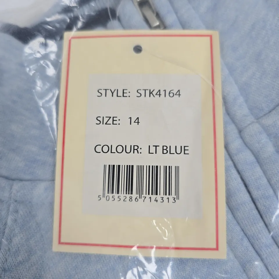 ARCTIC STORM LIGHT BLUE HOODIE – UK 14, STYLE STK4164