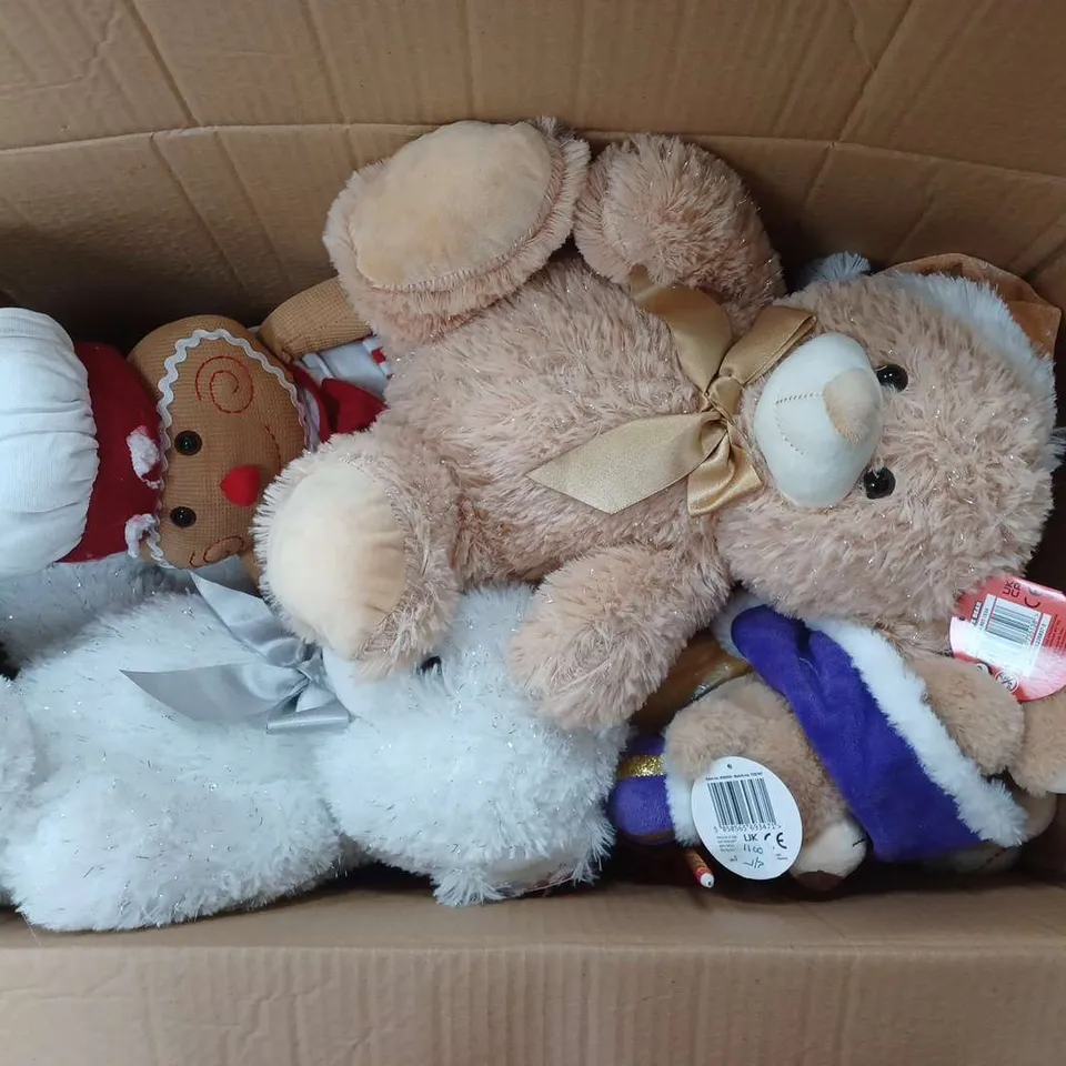 APPROXIMATELY 15 ASSORTED PLUSH SOFT TOYS