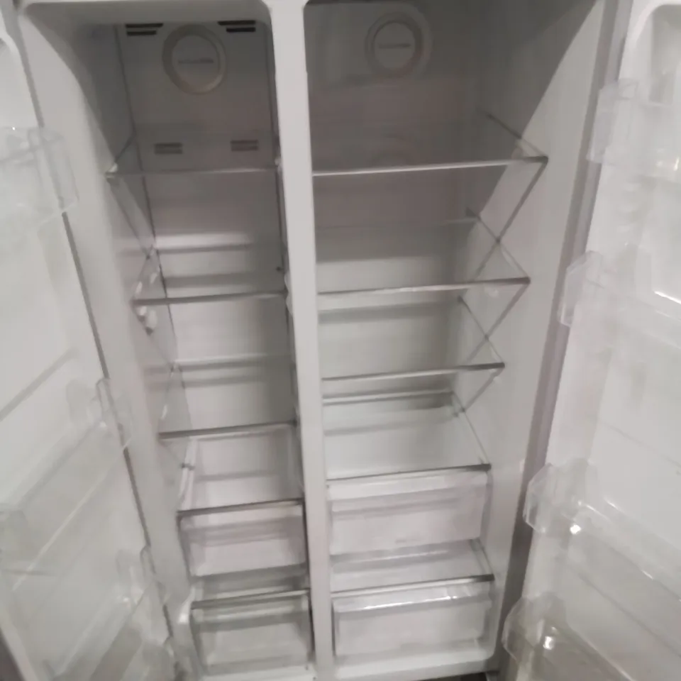 HOOVER HHSBSO6174XK FREESTANDING AMERICAN FRIDGE FREEZER, TOTAL NO FROST, 521L TOTAL CAPACITY, 90.2CM WIDE, STAINLESS STEEL, 34004186 [ENERGY CLASS E]