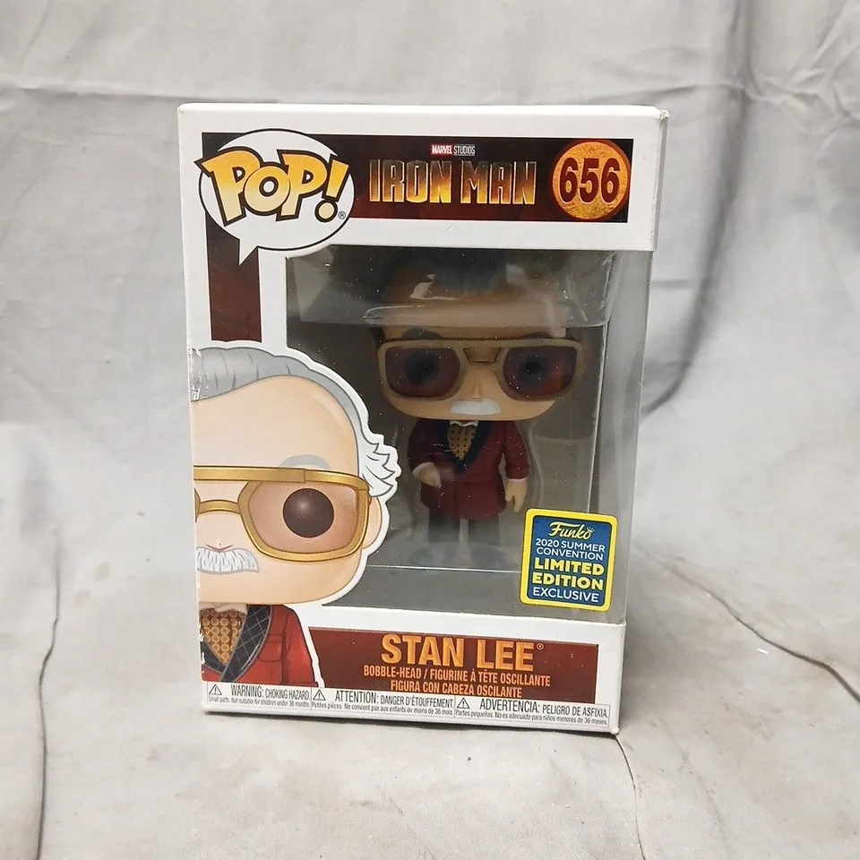 FUNKO POP! MARVEL STAN LEE AS IRON MAN – #656 SUMMER CONVENTION EXCLUSIVE (BOXED)