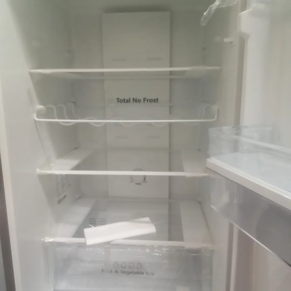 HISENSE 55CM TOTAL NO FROST COMBI FRIDGE SILVER WITH WATER DISPENSER RRP £299