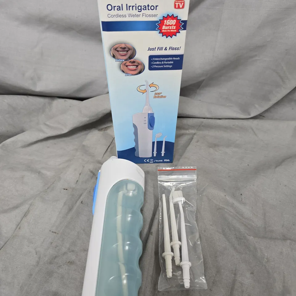 BOXED AS SEEN ON TV CORDLESS ORAL IRRIGATOR 