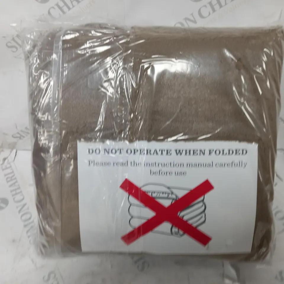 COZEE HOME HEATED BLANKET IN DARK TAUPE