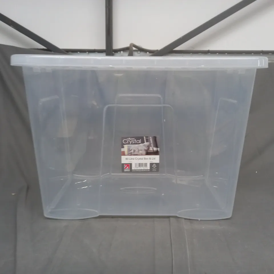 80 LITRE CRYSTAL BOX AND LID