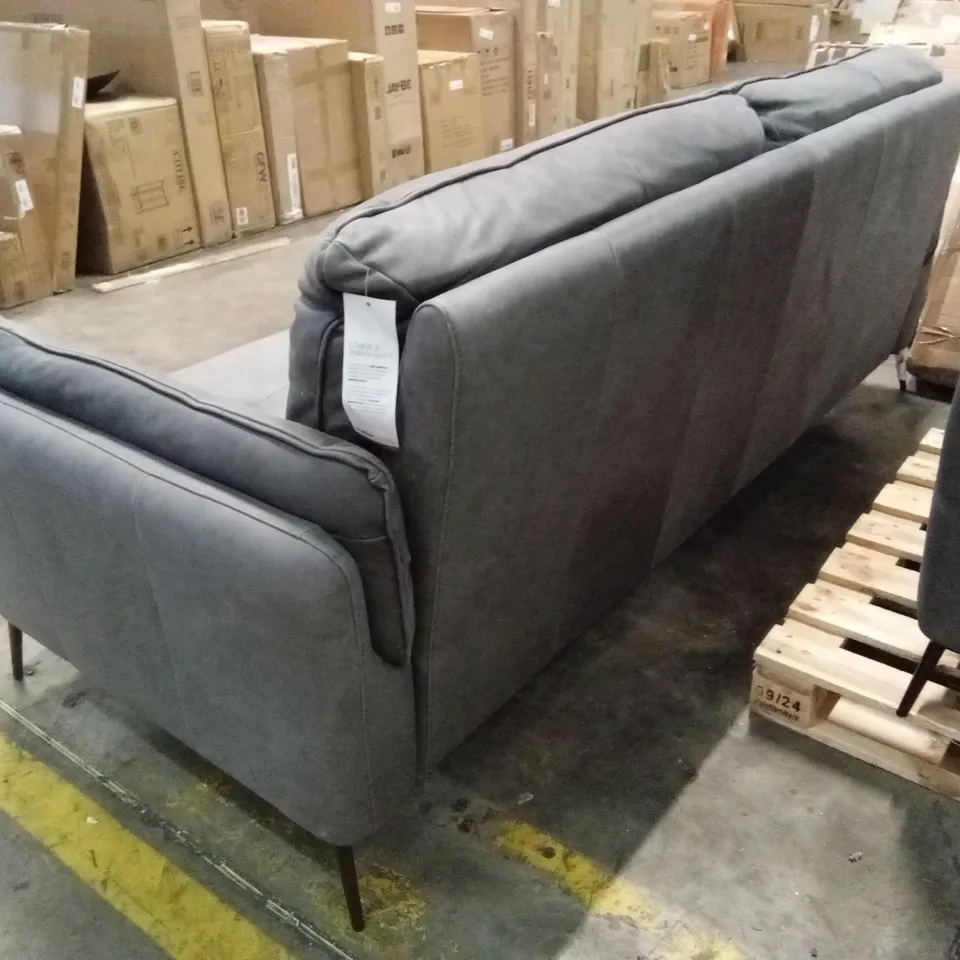 QUALITY DESIGNER ITALIAN MADE BOLZANO LARGE 3 SEATER LEATHER SOFA