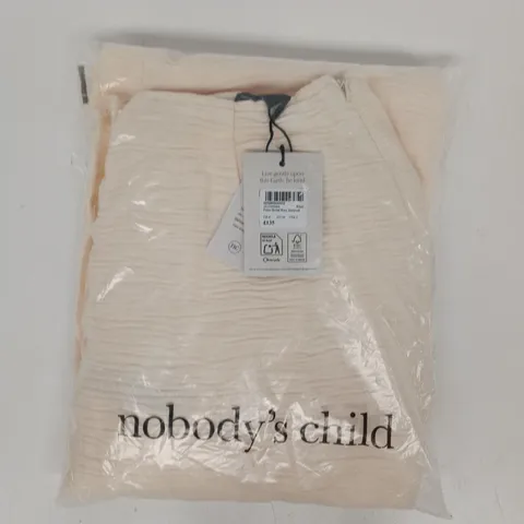 BAGGED NOBODY'S CHILD PETITE BRIDAL RORY JUMPSUIT IN CREAM SIZE UK 6