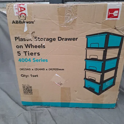 BOXED ABBAWARE MULTIPURPOSE 5 TIER DRAW SET 