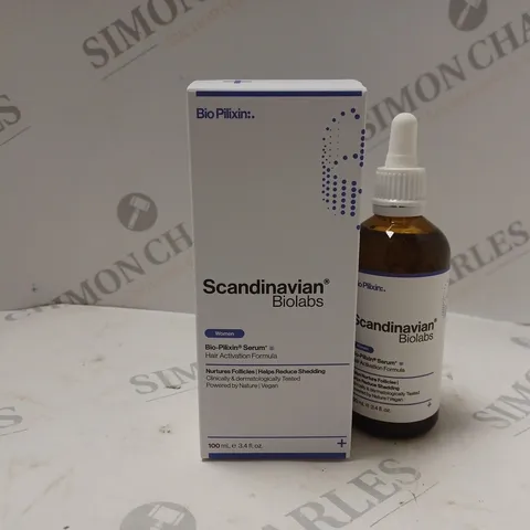 BOXED SCANDINAVIAN BIOLABS WOMENS BIO-PILIXIN SERUM HAIR ACTIVATION FORMULA (100ml)