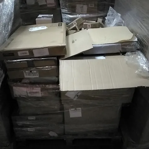 PALLET TO INCLUDE LAUNDRY HAMPER, JUMP STARTER,LED FLOOD LIGHTS AND OTHER ASSORTED ITEMS...