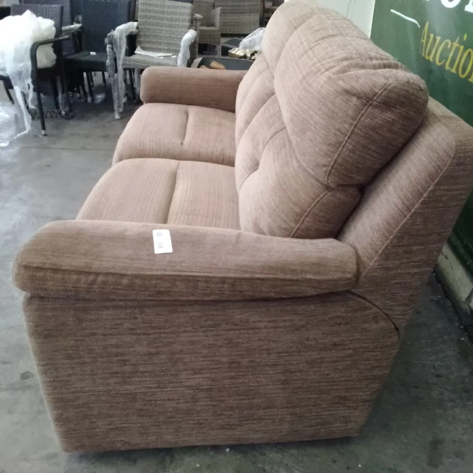 QUALITY DESIGNER G-PLAN BURFORD 3 SEATER (2 CUSH) SOFA - VICTORIA GINGER FABRIC 