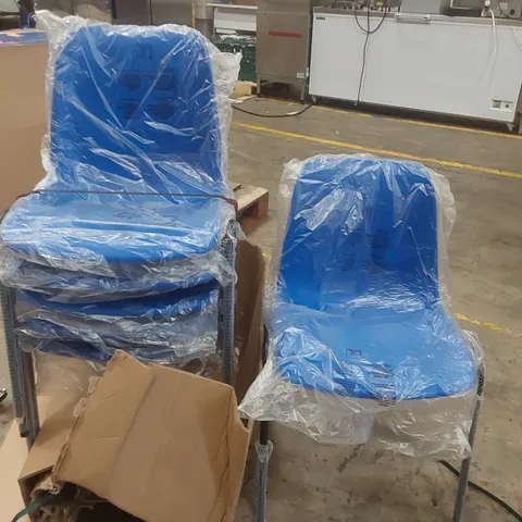 SET OF 6x COMMERCIAL STACKABLE CHAIRS