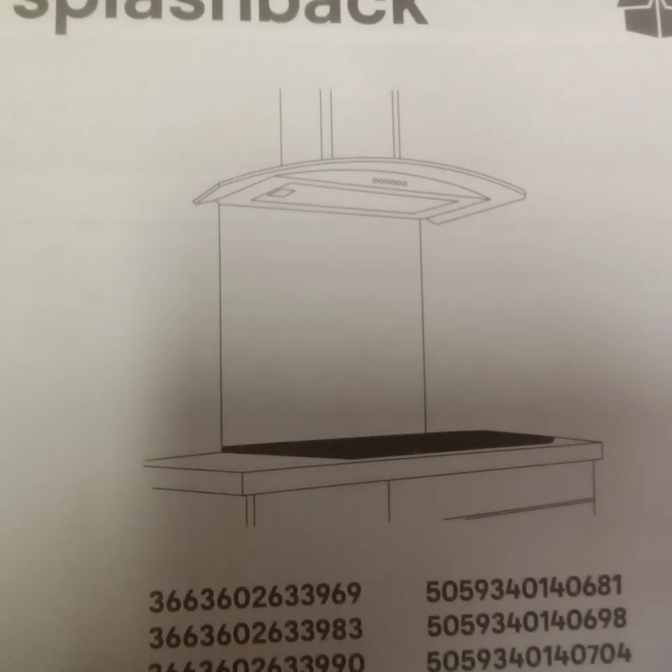 BOXED GOODHOME METAL SPLASHBACK 