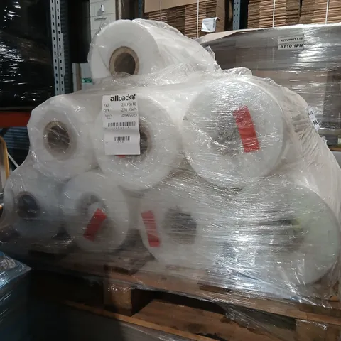 PALLET OF APPROXIMATELY 14 ROLLS OF 23LF5018 CLEAR LAY FLAT TUBING SIZE 18"