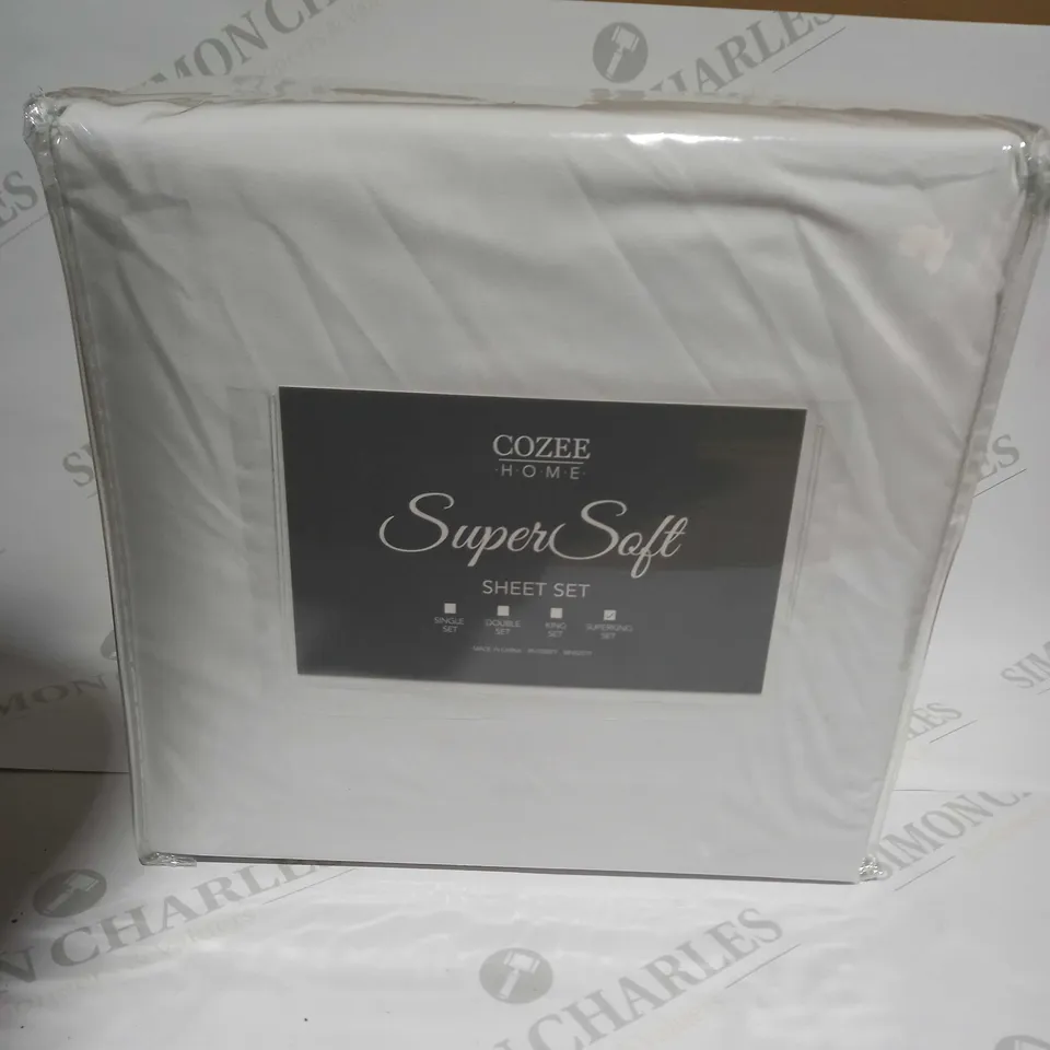COZEE HOME SUPERSOFT SHEET SET - SUPERKING