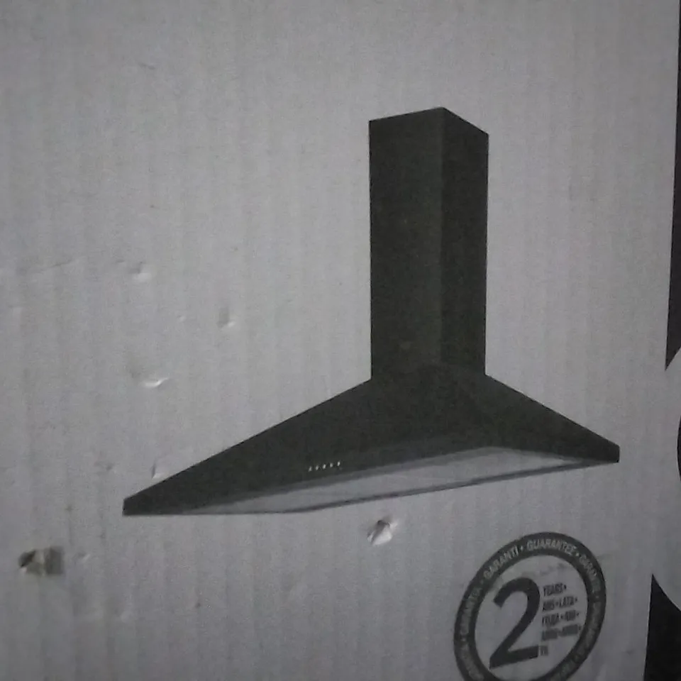 BOXED BLACK CHIMNEY HOOD CLCHB110