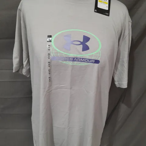 UNDER ARMOUR MENS GREY T-SHIRT - M
