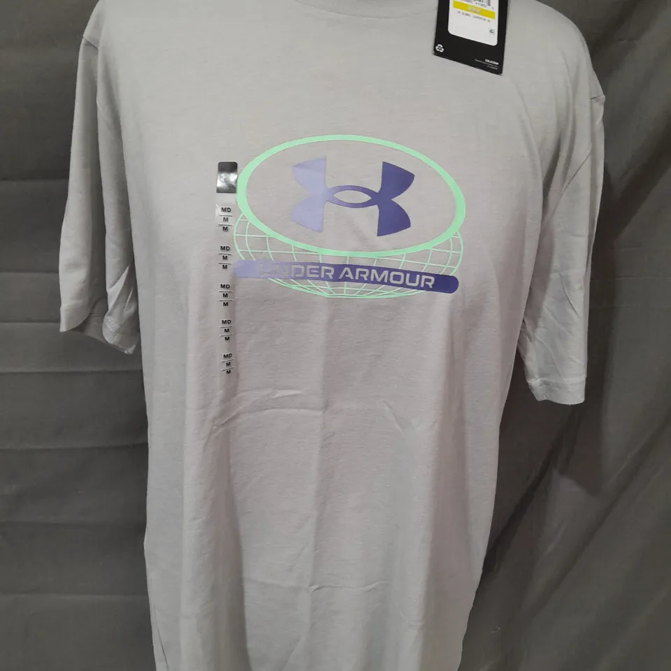 UNDER ARMOUR MENS GREY T-SHIRT - M