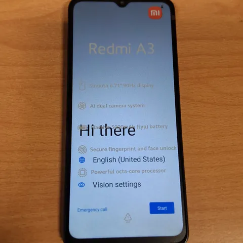 BOXED REDMI A3 3/64GB IN MIDNIGHT BLACK 