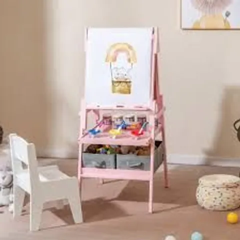 BOXED KIDS BLACKBOARDS & EASELS COSTWAY KIDS FLOOR MAGNETIC BOARD