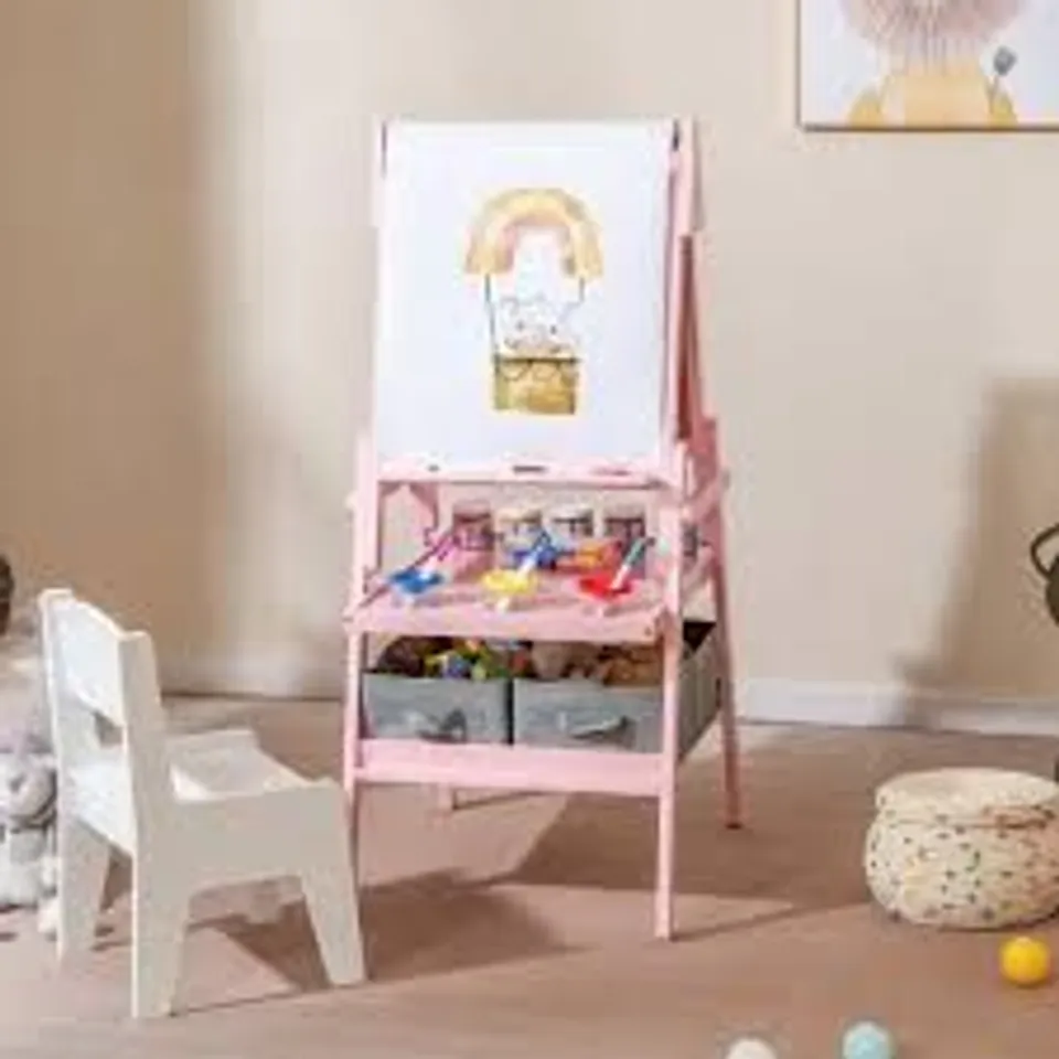 BOXED KIDS BLACKBOARDS & EASELS COSTWAY KIDS FLOOR MAGNETIC BOARD