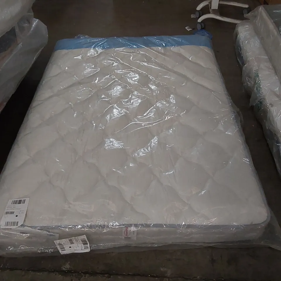 QUALITY BAGGED DOUBLE 135cm AIRSPRUNG LUXURY QUILTED MEDIUM MATTRESS RRP £229