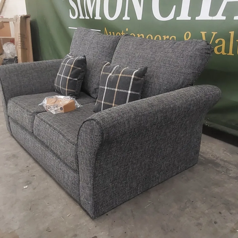 QUALITY DESIGNER ALSOP FABRIC UPHOLSTERED 2 SEATER SOFA