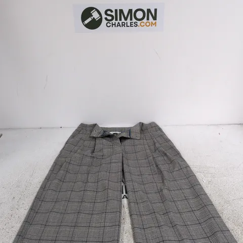 UK 12 RITA ORA X PRIMARK WOMEN'S GREY CHECK TROUSERS
