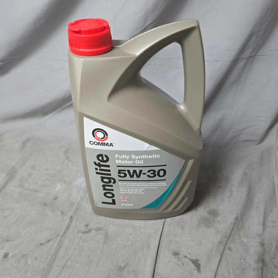 COMMA LONGLIFE 5W-30 FULLY SYNTHETIC MOTOR OIL – 5 L