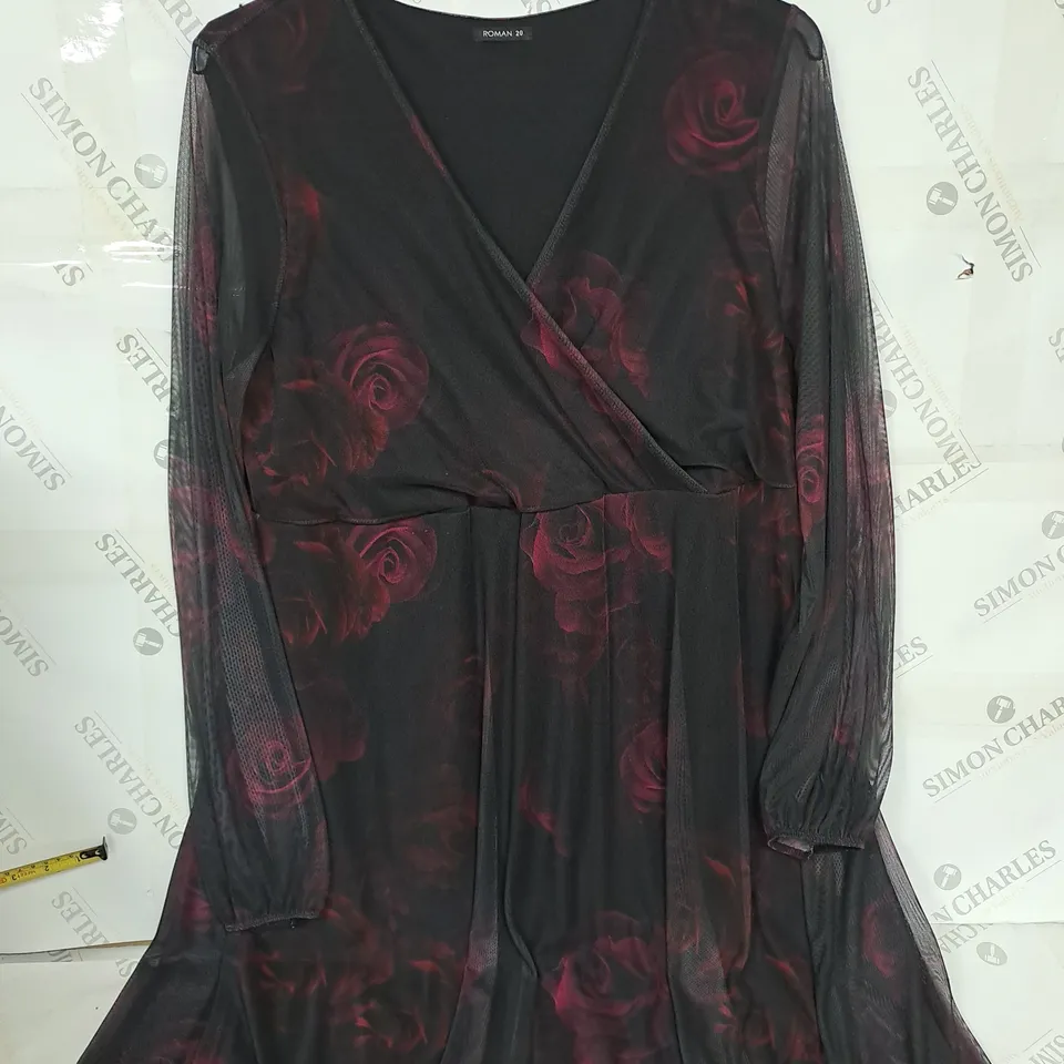 ROMAN FLORAL PATTERN OCCASSIONAL DRESS SIZE 20