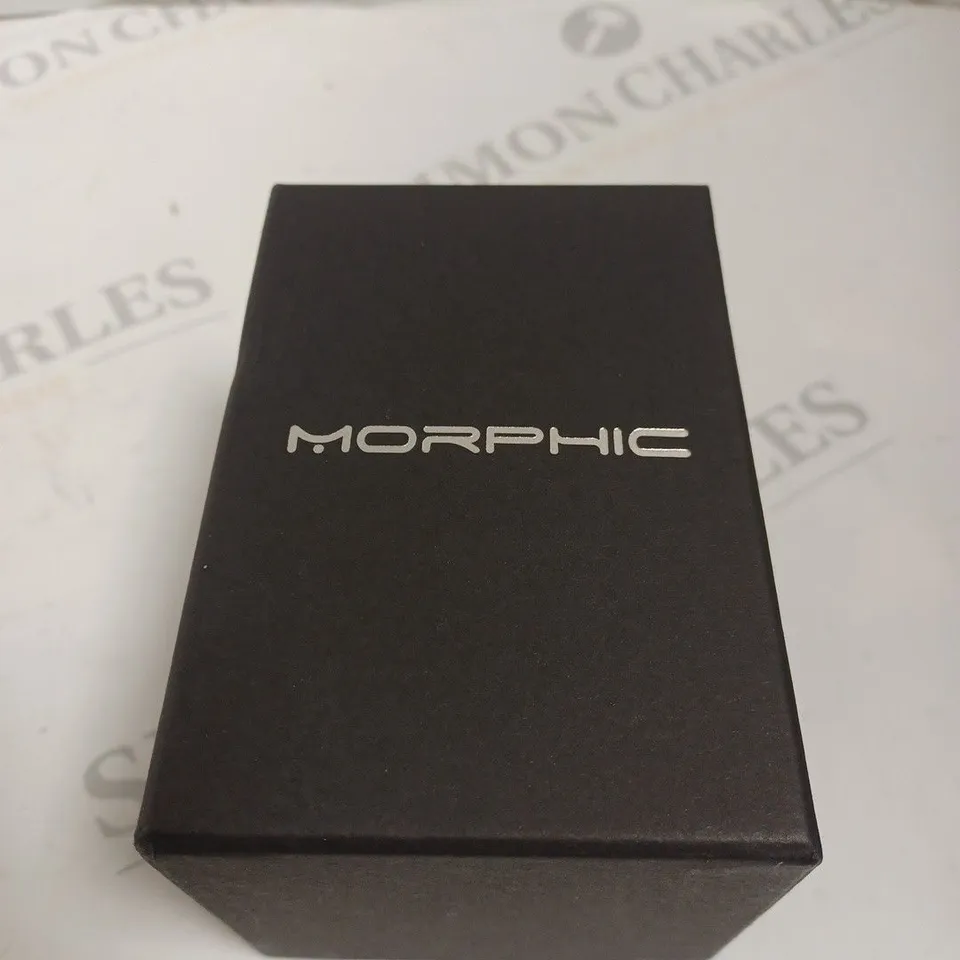 BOXED MORPHIC STAINLESS STEEL SILVER & GREEN WATCH 