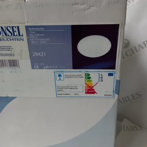 HONSEL LEUCHTEN STIG 1 LIGHT SEMI FLUSH MOUNT
