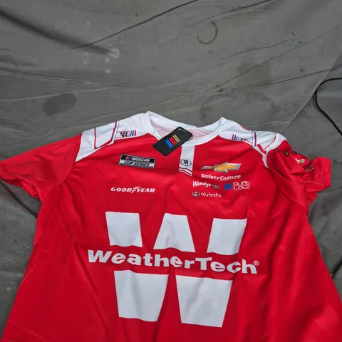 TRACKHOUSE NASCAR WEATHERTECH RED RACE JERSEY – SIZE L