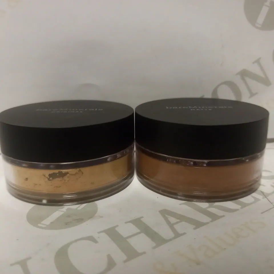 BOX OF APPROX 12 BARE MINERALS FOUNDATION TO INCLUDE - LIGHT 08 SPF 15 - GOLDEN DEEP W50 SPF 15