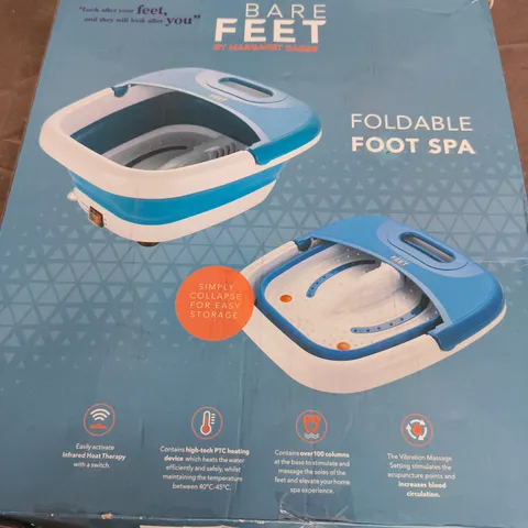 BARE FEET BY MARGARET DABBS FOLDABLE FOOT SPA – BOXED