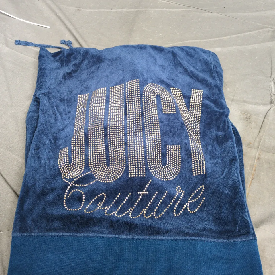 JUICY COUTURE VELOUR ZIP TRACKSUIT – BLUE, WOMEN'S SIZE UNSPECIFIED
